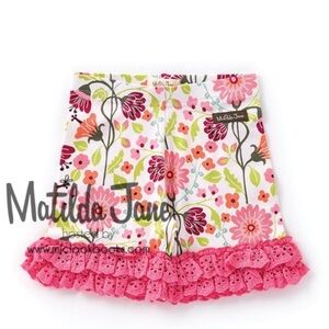 Matilda Jane floral shorties size 8 crystal cove happy & free